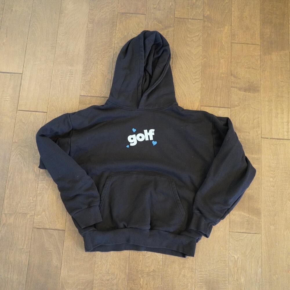 Golf Wang Hoodie Logo‎ Spellout Size XL Black Sweatshirt Rare XL🔥